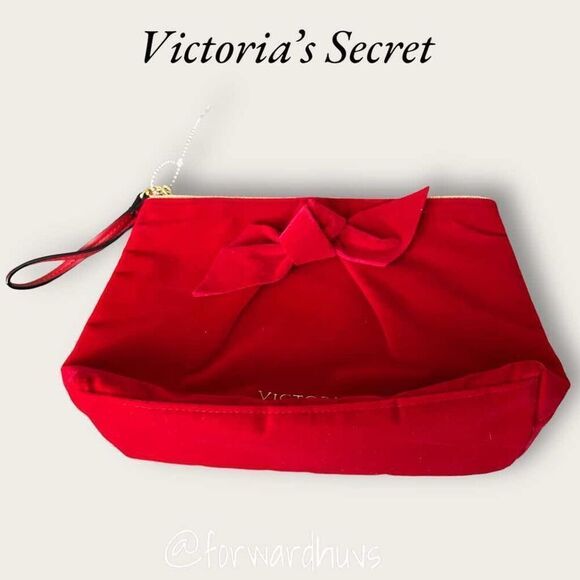 Bundle Sale 3 for $15 | Victoria’s Secret Red Velvet Clutch | Elegance in Red - Picture 8 of 9